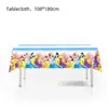 Mantel de Dibujos Animados Anime en Stock Transfronterizo 108*180cm Decoración de Fiesta de Cumpleaños Temática Atrezzo Desechable para Montaje