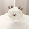 Lindo Sombrero de Bebé con Flor Pequeña, Estilo Delgado de Primavera y Otoño, Sombrero de Sol para Bebé de Verano, Sombrero Parasol, Sombrero de Pescador para Niños