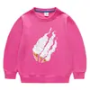 Suéter de cuello redondo para niños pequeños y medianos, estilo coreano de color puro, primavera y otoño de 2023, de algodón de manga larga, para bebés, hombres y mujeres.