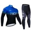 Venta al por mayor de fábrica versión Tour de Francia traje de ropa de ciclismo de manga larga para primavera y otoño bicicleta de montaña ropa deportiva transpirable para hombre