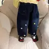 Camiseta de manga longa para boneca de menina, conjunto de outono 2026, top de renda com estrelas para meninas, calça jeans pantalona conjunto casual