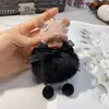 Lindo suave llavero de muñeca linda creativo accesorios de flor eterna de piel de conejo Rex colgante para bolsa de coche pequeño regalo al por mayor