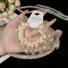 Scrunchie retrô com estampa de leopardo cor de café para outono, estilo coreano, moderno, versátil, elástico durável para rabos de cavalo e acessórios de cabelo