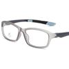 Gafas Deportivas con Patillas para Ciclismo al Aire Libre, Se Pueden Adaptar con Lentes Graduados, Gafas Lisas Azules Bloqueadoras de Luz Azul Transfronterizas para Hombre, Marco Grande de Tr90