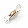 Riel para puerta corredera de armario con ruedas de cobre, accesorios de ruedas superior e inferior de acero inoxidable para puerta corredera, suministro directo del fabricante