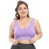 Comércio exterior Tamanho Grande Malha Respirável Roupa Interior Esportiva Fitness Yoga Sleep Vest-estilo Ampliar Sutiã Não-aro