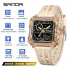El Nuevo Reloj Electrónico de Sanda es un Éxito Transfronterizo, Reloj Estudiante Multifuncional Resistente al Agua, Reloj Deportivo Transparente Cuadrado Resistente al Agua para Hombres y Mujeres