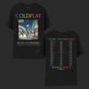 Camiseta de Coldplay con el mismo estampado de la ciudad de Hong Kong MUSIC OF THE SPHERES WOR