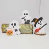 Venda Mais Cruzada da Amazon Halloween Personalizado Vasos de Flores para Casa Enfeites Festa de Feriado Criativo Branco Fantasma Fofo