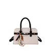 Lenço de Seda Feminino Liso Cor Sólida 2026 Casual Nova Moda Bolsa Quadrada Pequena de Ombro Único Transversal Grande Capacidade Elegante
