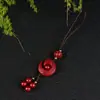 Cadena para Teléfono de Cinabrio Crudo Atrae la Fortuna, Regalo de Año Zodiacal para Hombres y Mujeres, Colgante Llavero para Bolso de Pareja, Mayoreo