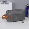 Bolsa de Aseo de Viaje para Hombre de Alta Gama Gran Capacidad Viaje de Negocios Bolso de Mano Portátil Compartimento Bolsa de Almacenamiento Bolsa de Cosméticos para Hombre