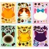 Pegatinas de Rompecabezas de Animales Pequeños de Gran Venta Transfronterizas de 6 Piezas/Paquete para Niños, Pegatinas de Cambio de Cara para Educación Temprana, Pegatinas de Rompecabezas de Educación Temprana para Bebés DIY