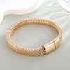 Pulsera de Acero Inoxidable de 8*4mm con Escamas de Pescado para Hombre, Doble Fila, Adelante y Atrás, Punk Hip-Hop, Longrui, Más Vendido, Venta Caliente Transfronteriza
