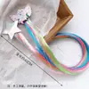 R Celebridad de Internet Transfronteriza Accesorios para el Cabello de Niños Unicornio Estrella Peluca de Colores Pasador Pinza de Pelo de Moño para Niñas Femenino