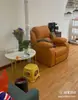 Cabina de Sofá Espacial de Primera Clase, Silla Reclinable Eléctrica Multifuncional de Cuero Transpirable para Computadora, Sofá para Belleza, Manicure, Pestañas