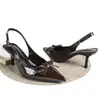 Sandalias de Tacón de Aguja de Punta Fina con Lazo y Escote Bajo Populares Transfronterizas Europeas y Americanas para Mujer Zapatos de Tacón Alto Primavera/Verano 2026