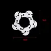Clip de Flor de Ciruelo de Doble Capa para Globos Decoración de Sala de Bodas Celebración de Bodas Decoración de Fiesta de Cumpleaños Accesorios de Clip de Globos Forma de H Globos