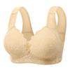 Transfronterizo Nuevo talla grande Sin aro de acero Cómodo Transpirable Recoger Ropa interior de mujer Copa delgada No magnético Brillo chica gordita Sujetador
