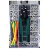 Terminal de crimpado en frío para cableado desnudo con forma de horquilla redonda RNB/SNB, terminal de cobre, orejeta para cable 340 piezas