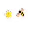Nuevos Aretes Personalizados, Aretes Asimétricos de Estilo Fresco con Flores Pequeñas, Aretes de Abejita, Aretes de Mariposa y Flor