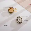 Gemelos de Flor de Cuatro Pétalos en Forma de Corazón Retro, Botones de Cuello, Accesorios para Joyería DIY, Botones Decorativos para Camisa de Aleación de Zinc, Pequeños Regalos