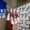 Pedaços de Unha Pontiagudos Foscos Carnudos Estilo Europeu e Americano Peças de Unha Unhas Postiças Prontas Unhas Prontas