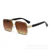 Nuevas Gafas de Sol Transfronterizas 2025 Moda Europea y Americana Doble Puente Metálicas Gafas de Sol para Hombres y Mujeres con Estilo Urbano Único