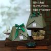Caixa de Presente do Festival do Barco-Dragão Modelo Novo 2026 com 2-3 Peças de Zongzi e Caixa de Embalagem de Ovo de Pato Salgado, Folhas Triangulares Verdes de Zongzi e Caixa de Presente