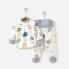 Ropa de otoño para bebé fuera de temporada traje de pantalones largos algodón para bebé cintura alta protección del vientre ropa interior cálida primavera y otoño pijamas para niños