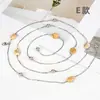 Cadena de Cintura Metálica Decorada con Conchas de Gama Alta Accesorios para Vestido de Niña Cuerda Delgada de Flor para Jeans Cinturón para Mujer
