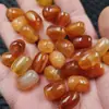 Contas de barril de ágata vermelha, contas soltas de jade, tubos retos de calcedônia vermelho-laranja, tubos retos, acessórios para joias DIY, contas de jade