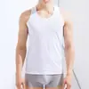 Ropa Exterior Deportiva de Secado Rápido para Hombre Sin Mangas Hombro Ancho Malla de Seda de Hielo Tallas Extra Grandes y para Gordos Ultra Delgada Transpirable Chaleco