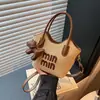 Bolsos de Paja Tejida, Equipaje y Artículos de Cuero para Dropshipping 2025 Nueva Moda Versátil Bolso de Hombro Cruzado Bolso de Mano para Vacaciones
