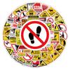 100 nuevas señales de advertencia transfronterizas, pegatinas de grafiti para equipaje, tazas, guitarras, pegatinas decorativas impermeables, venta al por mayor
