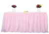 Saia de Mesa para Casamento em Tule Cobertura de Mesa de Sobremesa Mesa de Assinaturas Contorno de Mesa em Tule Toalha de Mesa de Casamento Tule de Neve Mesa Mesa de Bolo de Aniversário Tule