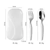 Cuchara y tenedor de acero inoxidable 316 para uso doméstico, cubiertos lindos para comer para bebés, cuchara y tenedor para niños con mango corto, se pueden grabar con láser con logotipo