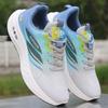 Verano Nuevo Estilo Seda de Hielo Transpirables Zapatos Deportivos Ligeros Zapatos para Correr Hombres Blanco Casual Zapatos de Trabajo Comercio Exterior Transfronterizo Tiktok