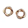 Pendientes Pin de Plata 925 Aleación Pendientes Cuadrados para Mujer Nueva Moda Pendientes Cuadrados con Joyería de Oreja con Diamante Celebridad de Internet