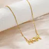 Comercio exterior transfronterizo simple moda titanio acero collar mujeres no se desvanece lujo todo combina personalidad estilo coreano cadena clavícula joyería