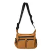 Bolsa de Ombro Simples com Armazenamento em Camadas e Grande Capacidade para o Dia a Dia, Bolsa Transversal Resistente ao Desgaste, Bolsa de Trabalho Versátil e Moderna para Casais