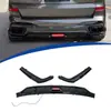 Adecuado para el modelo 20-26 BMW X7 G07 Black Warrior, labio trasero de 3 secciones, material ABS negro brillante, instalación no destructiva
