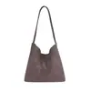 Bolso tejido retro hecho a mano para mujer, nuevo bolso tote de gran capacidad de moda 2026, bolso de hombro tipo cubo versátil de alta gama