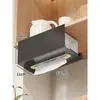 Caja de Pañuelos para Colgar en Gabinete Baño Colgante Sin Taladro Hierro Forjado Toalla de Cara Papel Estante de Almacenamiento Caja de Papel Simple