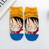 Calcetines de Dibujos Animados Estilo Japonés para Mujer, Calcetines Tobilleros para Mujer Serie Pirata Sombrero de Paja, Nuevos Calcetines de Verano para Mujer con Ciervos y Elementos de Moda