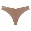 Amazon Transfronterizo Europeo y Americano Tanga Sexy Sin Costuras de Seda Helada para Mujer de Cintura Baja Transpirable Estampado de Leopardo Ropa Interior para Mujer