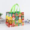 Bolsa No Tejida Recubierta Transfronteriza Bolso de Mano Navideño Embalaje de Ropa Personalizado Bolso de Compras Plegable Estéreo