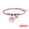 Pulsera europea y americana transfronteriza de acero inoxidable hueso de serpiente etiqueta Día del Maestro arcoíris regalo festivo grabado pulsera de acero titanio