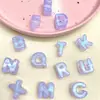 Acrílico Luminoso Furo Grande Letra Inglesa DIY Furo Reto Pingente Corrente de Celular Contas Soltas Acessórios de Joia