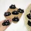 Ropa de Dibujos Animados Peluche Perro Negro y Gato Negro Muñeco Broche DIY Lindos Accesorios para Ropa Infantil